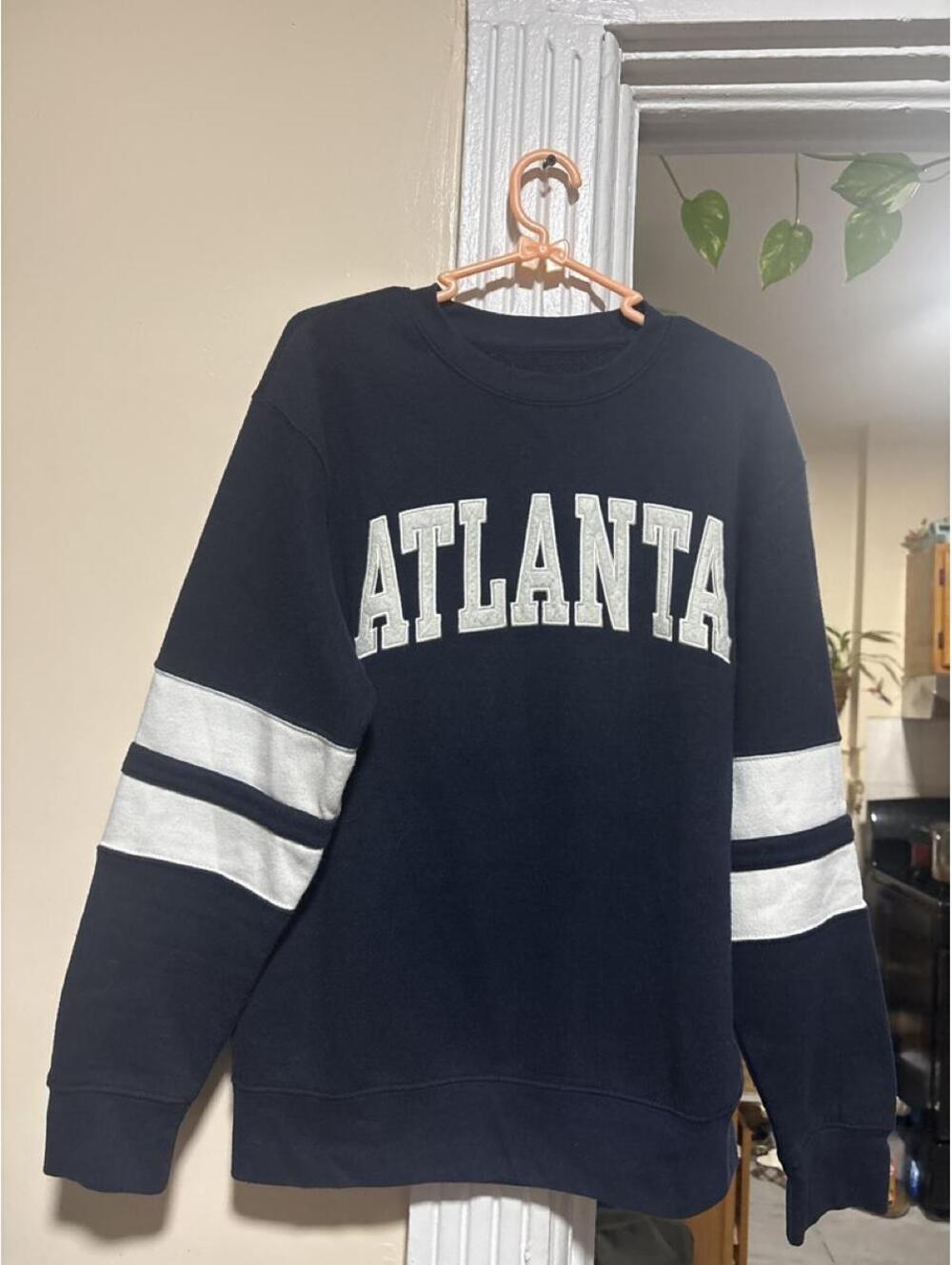Women's Navy and Blue Sweatshirt